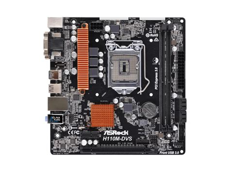Asrock H110M-DVS R3.0 Socket 1151 Micro-ATX Motherboard | Intel ...