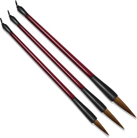 3 Sizes Chinese Calligraphy Brush Set Kanji Sumi Drawing Brush With