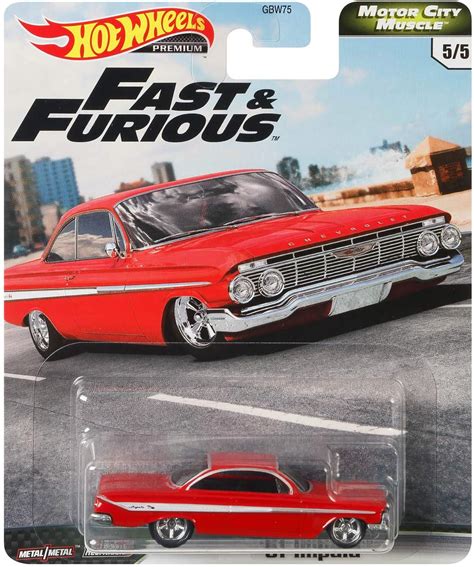 Hot Wheels Collector Fast Furious 61 Impala Vehículo de Juguete de colección Amazon mx