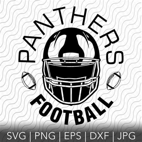 Panthers Football Helmet SVG PNG EPS Dxf Jpg Files for - Etsy