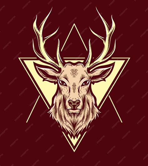 Premium Vector Deer Vector Head