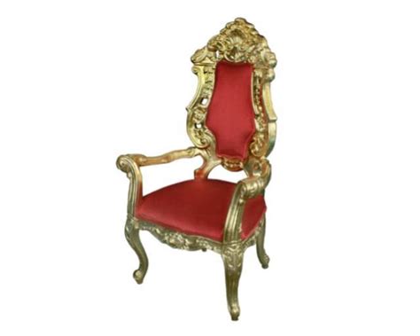 RED/GOLD THRONE CHAIR: | Special Event Rentals™ - Calgary