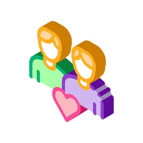 Men Homosexual Love Gay Isometric Icon Vector Illustration Vector Art At Vecteezy
