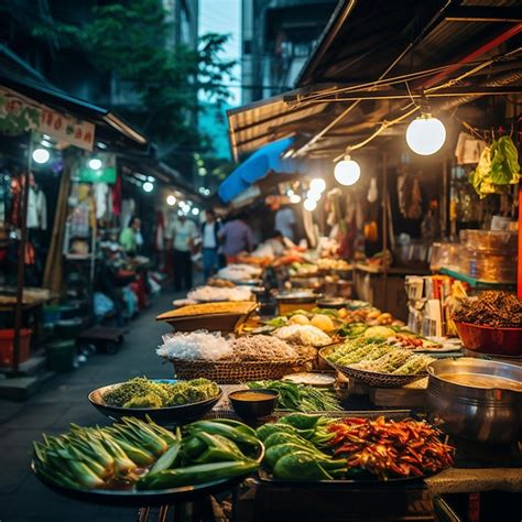 Premium Ai Image Night Market