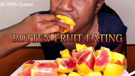 Asmr Mukbang Mango And Rotten Orange Fruits Eating Sound Youtube