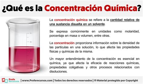 Qué es la Concentración Química