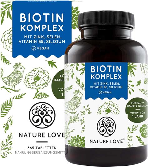 Biotin Komplex Mit Zink Selen Silizium Vitamin B5 Hochdosiert