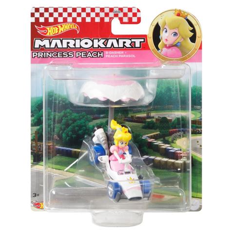 Jual Hotwheels Hot Wheels Mario Kart Peach B Dasher Peach Parasol Shopee Indonesia