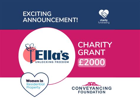 Ellas Charity Receives £2000 From The Conveyancing Foundations