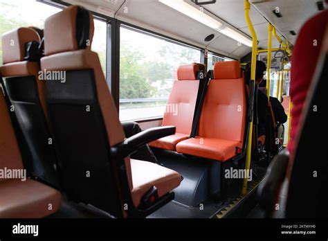 Hong Kong Double Decker Bus Interior Stock Photo Alamy
