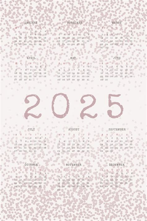 Premium Vector | 2025 calendar with typewritten text and textures noise