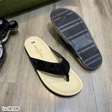 Mua Dép nam xỏ ngón Gucci Lv Dior siêu hot Dép xỏ ngón nam quai da đế cao su cao cấp giá rẻ nhất