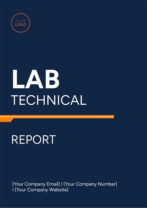 Free Lab Technical Report Template To Edit Online