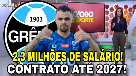 AGORA É OFICIAL 2 3 MILHÕES DE SALÁRIO CONTRATO ATÉ 2027 MICHAEL