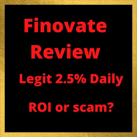 Finovate Io Review Legit Daily Roi Crypto Mlm Or Ponzi Scam