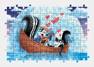 Пазлы Онлайн - Луни Тюнз Пепе Ле Пью