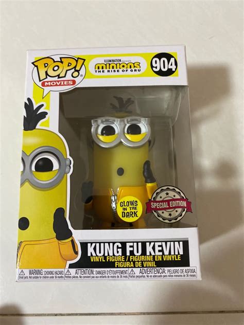 Funko Pop Minions The Rise Of Gru Kung Fu Kelvin Glow In The Dark