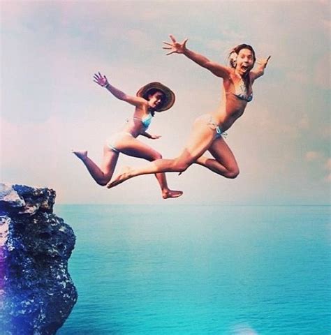 Cliff jumping girls! | Summer surf, Jumping pictures, Summer beach