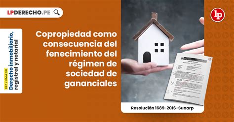 Copropiedad Como Consecuencia Del Fenecimiento Del Régimen De Sociedad