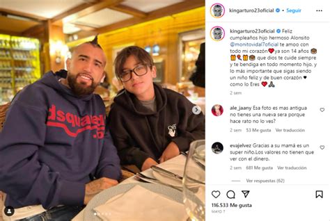 Una super madre Arturo Vidal se llena de comentarios sobre Marité