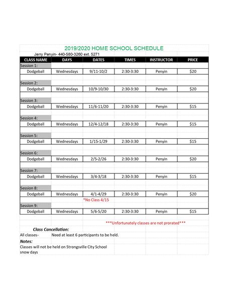 Home School | City of Strongsville