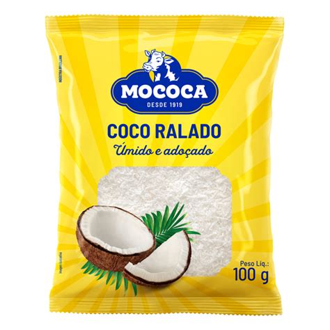 Coco Ralado Umido E Adoçado - Coco Ralado Mococa Úmido e Adoçado 100g - Simão Doces