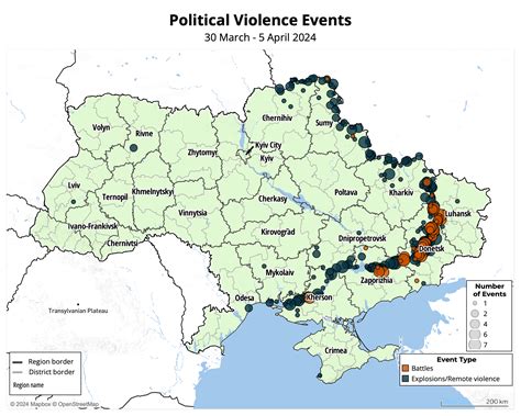ukraine conflict update  march  april  acled