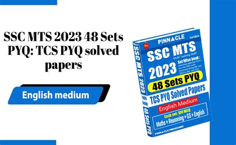 SSC MTS 2023 48 Sets PYQ TCS PYQ Solved Papers English Medium