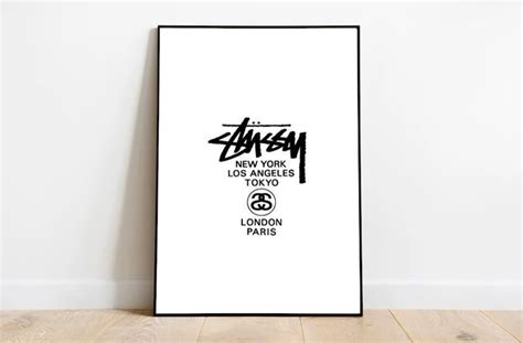 3 Set Of Stussy Poster Stussy 8 Ball Stussy Poster Stussy Etsy Australia