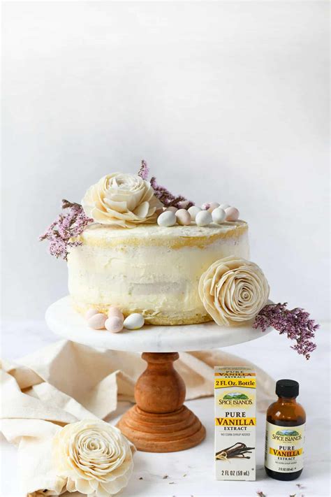 Homemade Vanilla Semi Naked Cake Sizzling Eats