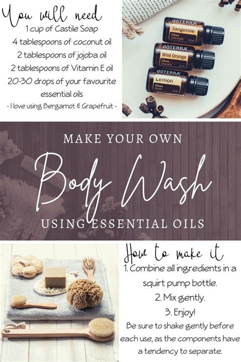 Diy Body Wash With Essential Oils Mindful Galaxy Diy Body Wash