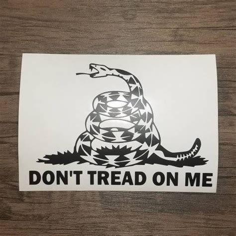 Don't Tread on Me Gadsden Vinyl Decal Sticker for Car | Etsy