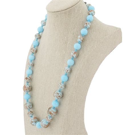 Murano Necklaces Starlight Murano Necklace Aqua