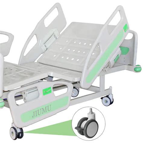 Stainless Steel 2 Crank Hospital Bed With Adjustable Frame And ABS