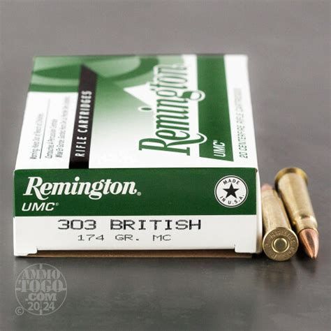 303 British Full Metal Jacket FMJ Ammo For Sale By Remington 200 Rounds