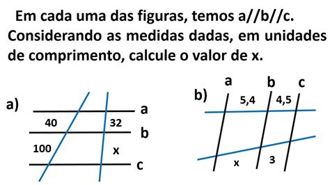 Lista de exercícios sobre o Teorema de Tales 1 YouTube