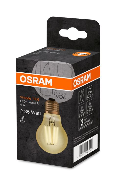 Żarówka Vintage 1906 LED CLA35 FILAMENT GOLD 4W 824 E27 Koman