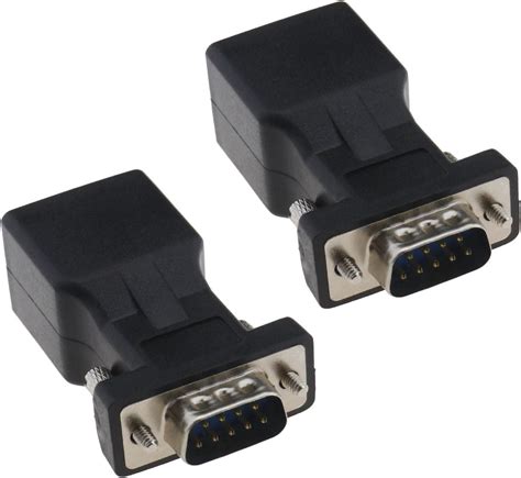 Emsea 9 Poliger Rs232 Db9 Auf Rj45 Serieller Adapter Db9 Stecker Auf Rj45 Buchse Ethernet