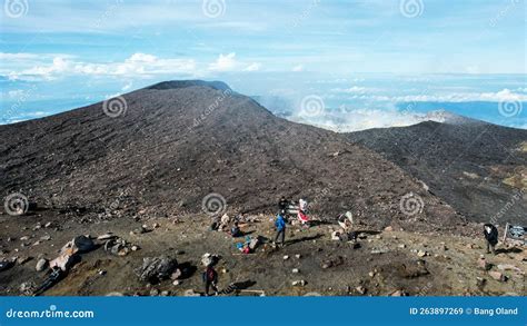 Aerial View of Mount Slamet or Gunung Slamet is an Active Stratovolcano in the Purbalingga ...