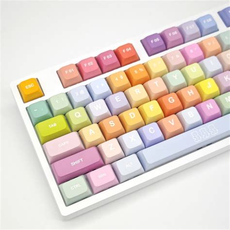 133 Teclas Set PBT Keycap Perfil XDA Altura Dye Sub Gummy Bears