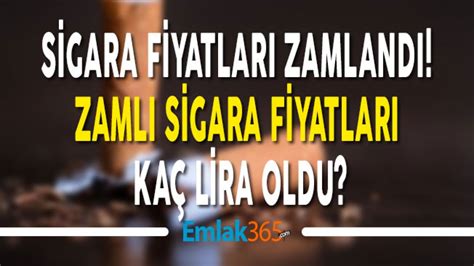 Sigara Fiyatlar Na Zam Geldi Zaml Yeni Sigara Fiyatlar Ka Lira Oldu