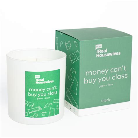 Literie X Bravo Rhony Inspired Scented Candle Money Cant Buy You Class Paper