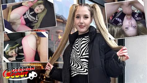 German Scout Small Tits Girl Belinda Pick Up For First Time Casting Fuck By Big Dick Stranger