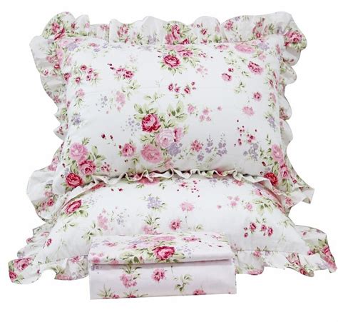 3 Pcs Romantic Pink Bulgaria Rose Floral Duvet Cover Bedding Set Full Queen King Ebay