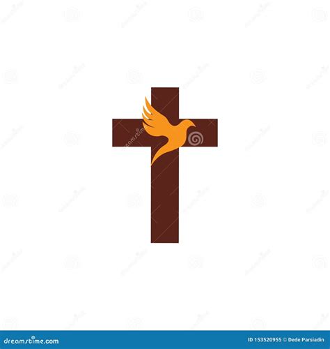 Ontwerp Van Het De Kunstembleem Van De Kerk Het Christelijke Lijn Christelijke Symbolen Vector