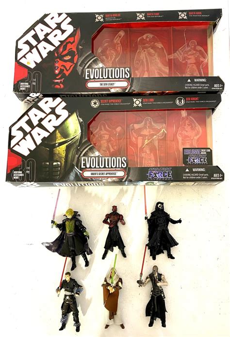 Lot Two Star Wars Evolution Figure Vader S Secret Apprentice The