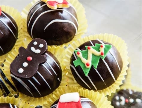 Chocolate Balls Christmas Stock Photo Image Of Balls 35995784