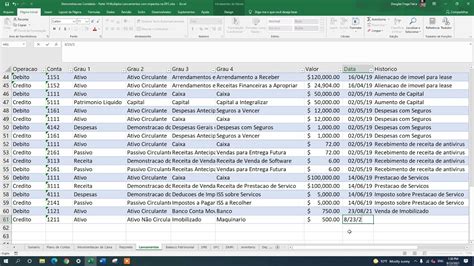 Demonstrações Contábeis no Excel parte 14 Múltiplos Lançamentos