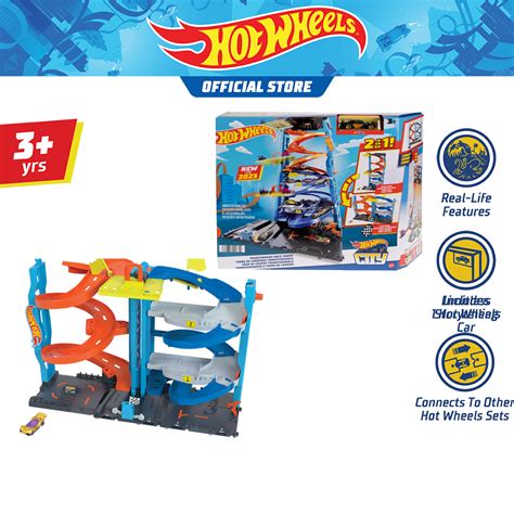Hot Wheels City Transforming Race Tower Playset ฮอตวลซต ชดรางรนหอคอยซงปรบได HKX43