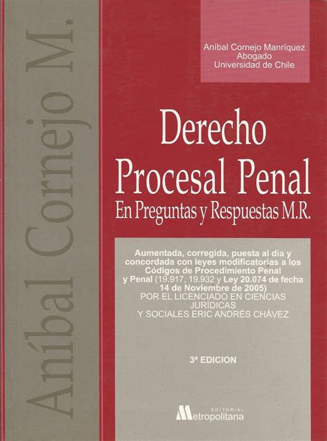 Derecho Procesal Penal En Preguntas Y Respuestas M R Editorial